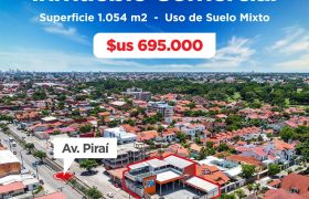 VENTA DE INVERSION INMUEBLE COMERCIAL SOBRE AVENIDA PIRAI A PRECIO DE TERRENO
