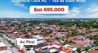 VENTA DE INVERSION INMUEBLE COMERCIAL SOBRE AVENIDA PIRAI A PRECIO DE TERRENO