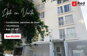 HERMOSO DEPARTAMENTO DE 1 DORMITORIO EN JAZMINES DE SIRARI