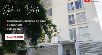 HERMOSO DEPARTAMENTO DE 1 DORMITORIO EN JAZMINES DE SIRARI