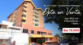 CONDOMINIO HAMACAS- DPTO. EN VENTA 2 HAB.